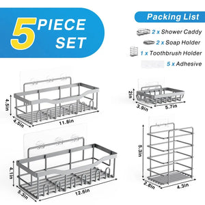 Bathroom Punch-free Storage Rack Wall-mounted Wall Mount Mimarta