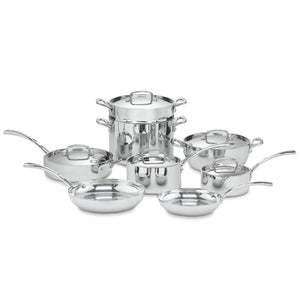 Cuisinart FCT-13 13-Piece Cookware Set French Classic Tri-Ply Silver Rieworkes