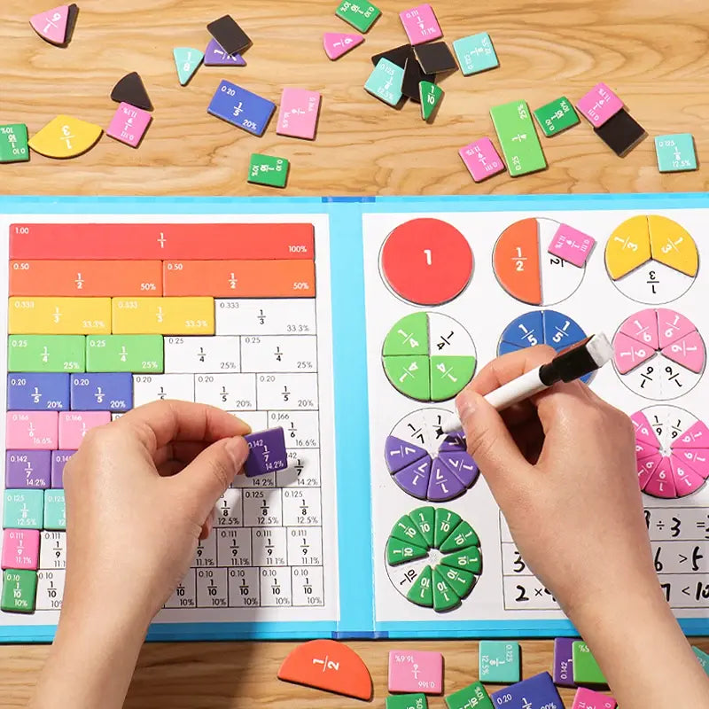 Children Magnetic Fraction Learning Math Toys Rieworkes