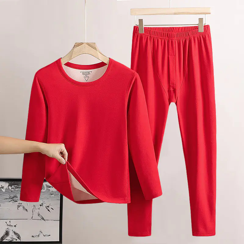Men's Fleece-lined Thermal Long Johns, Double-sided Mimarta