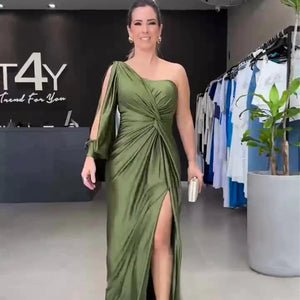 Women's Cinched Waist Slim-Fit Evening Dress Rieworkes