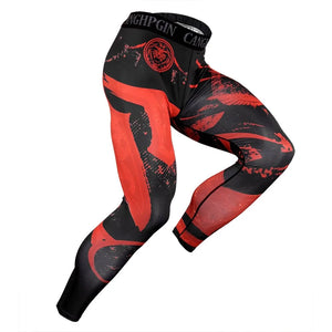 Men's Pro Compression Running Tights: Hot Yoga Pants for Gym & Basketball Rieworkes
