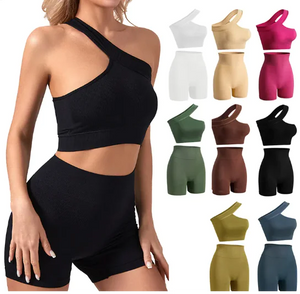 Women's Sports Fitness Shockproof Off-shoulder Suit Rieworkes