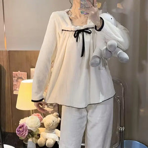 Winter Full-Sleeved Pajama Set for Home Wear Mimarta