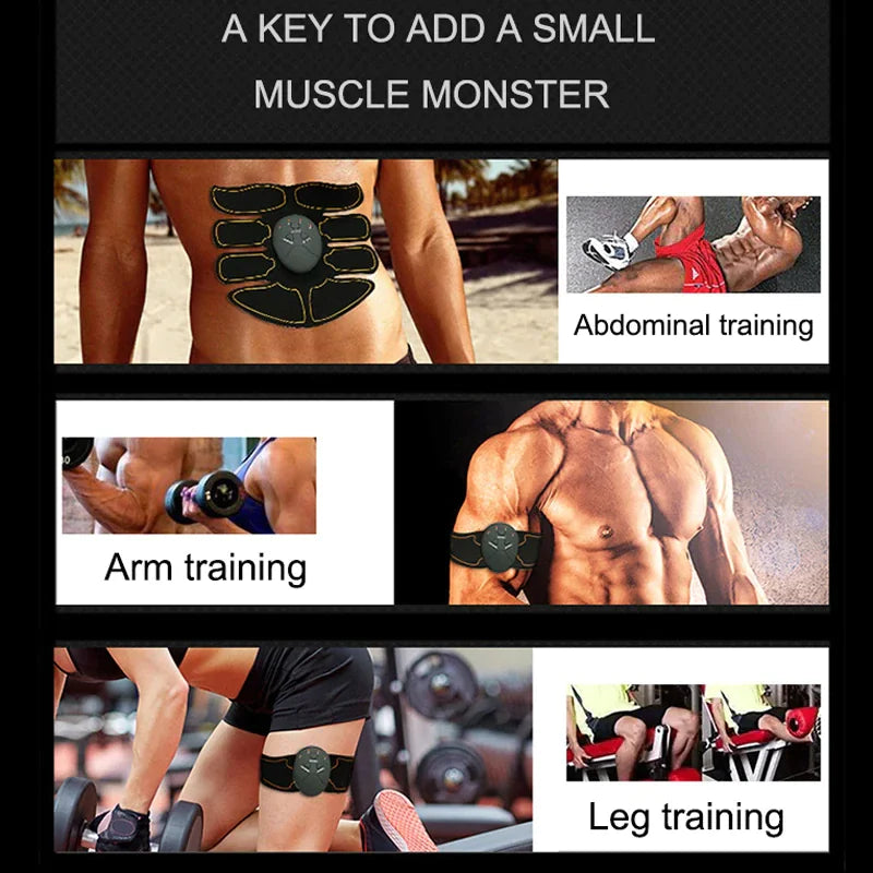 EMS Abdominal Muscle Toning Trainer ABS Stimulator Toner Fitness Binder Gym Belt Rieworkes