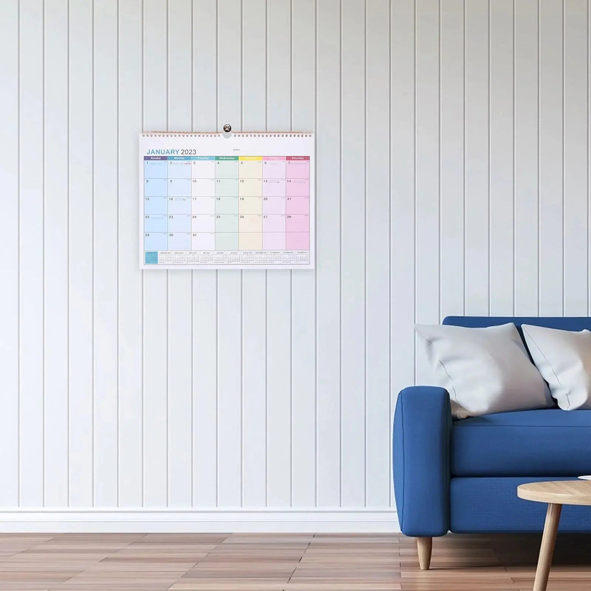 Wall Office Large Appointment Hanging Mounted Holiday Monthly Home Calendar Rieworkes