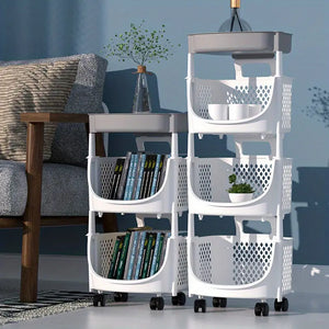 Mobile Storage Cart for Kitchen, Living Room, Bathroom Rieworkes