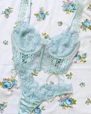 Women's Lace Lingerie Underwear Set Rieworkes