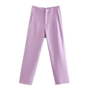 Chic Office Lady Straight Pants Rieworkes