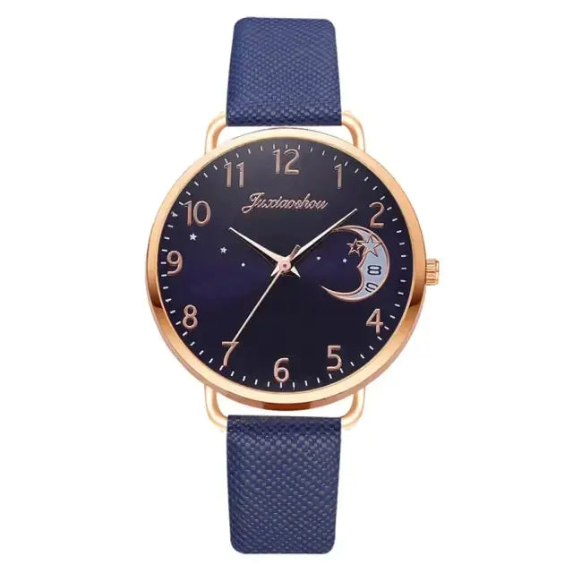 Moon Numbers Bracelet Watches Set Rieworkes