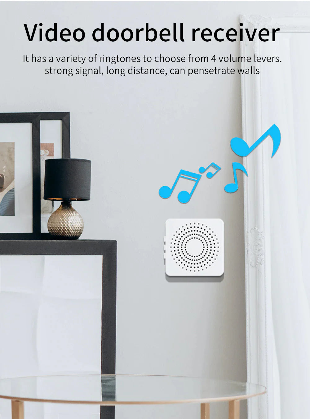 Wireless Security Smart WiFi Doorbell Intercom Video Camera Door Ring Bell Chime Rieworkes