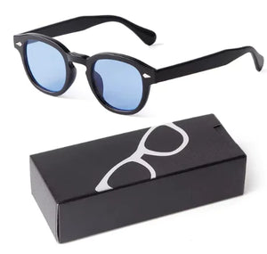 Gradient Small Round Sunglasses for Women Men Rieworkes