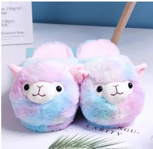 Fluffy Alpaca Slippers Rieworkes