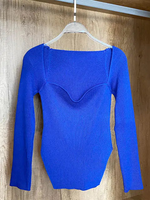 Woman's Long Sleeve Knitted Pullover Rieworkes