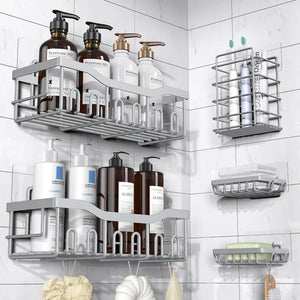 Bathroom Punch-free Storage Rack Wall-mounted Wall Mount Mimarta
