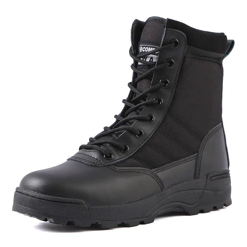Tactical Black High-Top Combat Boots for Outdoors Mimarta