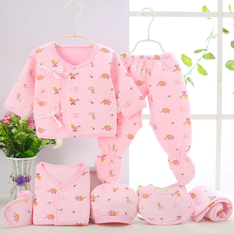 Luxury 7-Piece Cotton Clothing Set for Newborns Mimarta