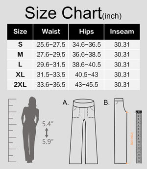 Yoga Pants Women Wide Leg Pants High Waist Stretch Dress Casual Sweatpants Lounge Pants with Pockets 31" Inseam X-Large Gray Rieworkes