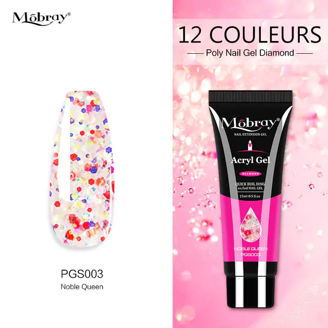 Poly Acrylic Gel: 15ML UV Gel for Nail Extension - 38 Colors Rieworkes