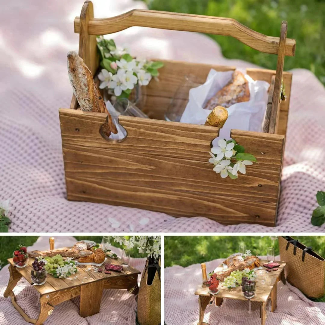 Folding Picnic Basket / Table Rieworkes