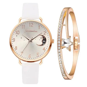 Moon Numbers Bracelet Watches Set Rieworkes
