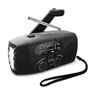 Versatile Emergency Radio with Powerful Flashlight Rieworkes