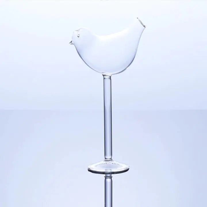 Creative Bird-Shaped Cocktail and Champagne Glass Mimarta