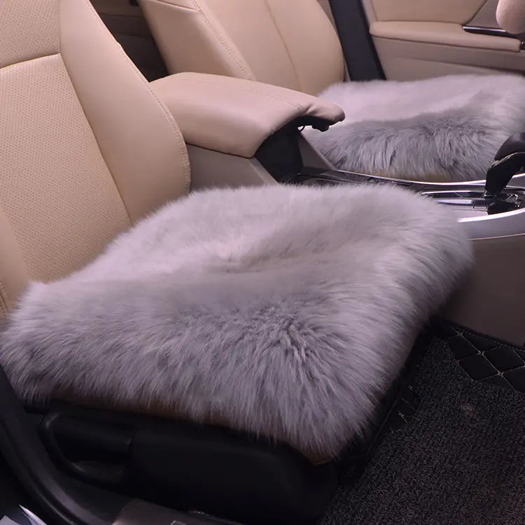 Car Wool Seat Cushion for Winter - Small Square Pad Mimarta
