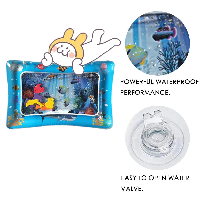 Tummy Time Inflatable Water Mat for Babies Rieworkes