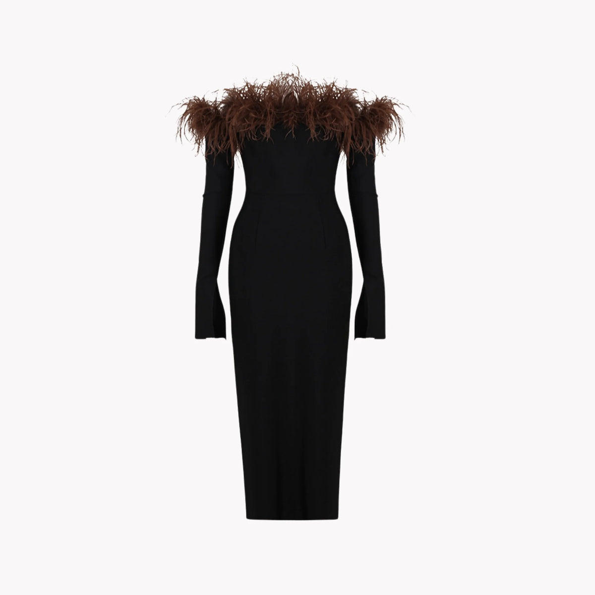 Feather Strapless Dress Rieworkes