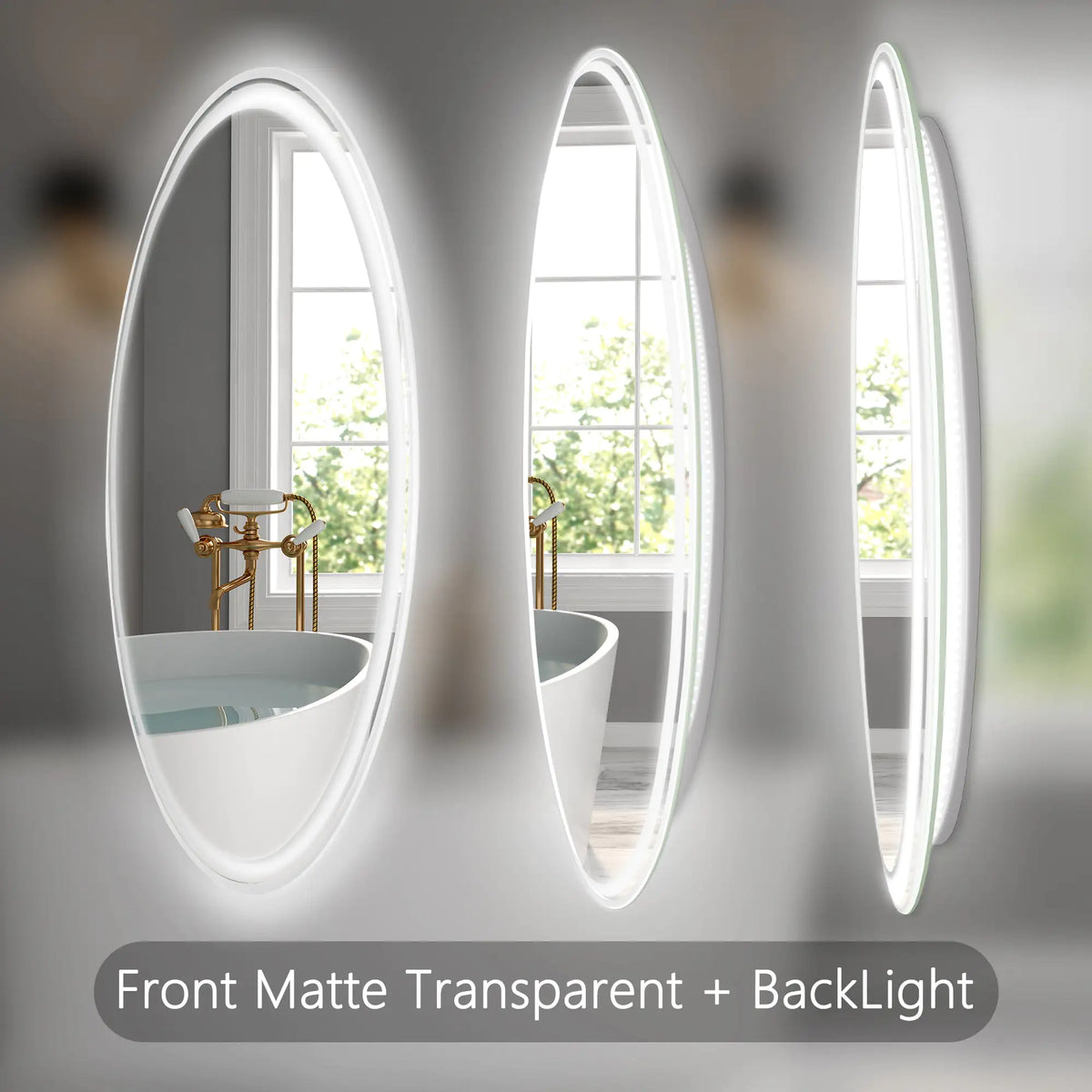 28 Inch Round LED Bathroom Mirror -Wall Mounted Mimarta