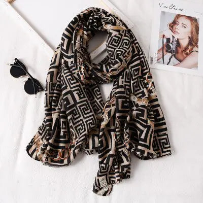 Plaid Scarf for Women Rieworkes