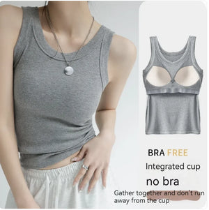 Women's Padded Strap Tank Top Mimarta