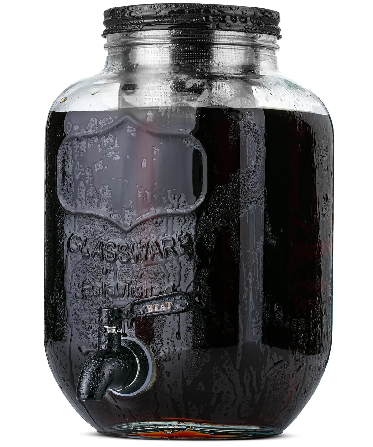 BTaT- Cold Brew Coffee Maker 1 Gallon Black Mason Jar Cold Brew Maker Cold Brewer Coffee Maker Cold Brew Mason Jar Coffee Maker Cold Brew Tea Maker Iced Coffee Maker Coffee Cold Brew Maker Mimarta