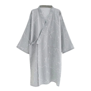 Ibluelover Kimono Robe for Men Bathrobe Sleepwear Nightgown Yukata Robe Khan Steamed Clothing Pajamas Nightwear Cotton Loungewear Mimarta
