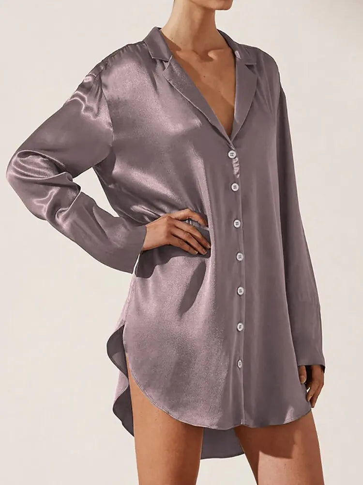 Linad Satin Night Dress Rieworkes
