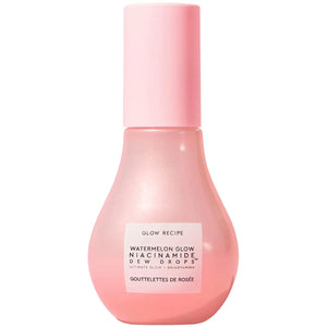 Glow Recipe Watermelon Glow Niacinamide Dew Drops Face Serum - Hydrating Hyaluronic Acid Skincare Serum, Makeup Primer & Liquid Highlighter for Dewy, Glowing Skin - Brightening Face Serums (40ml) 1.35 Fl Oz (Pack of 1) Gray Rieworkes
