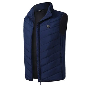 Fashion Men Women Electric Heated Jacket Heating Waistcoat USB Thermal Warm Cloth Feather Hot Sale Plus Size Winter Jacket Rieworkes