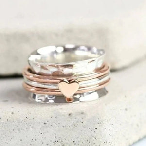 Cherish Self-Love With Heart Spinner Rings Rieworkes