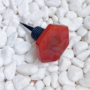 Soho Lounge Hexagon Stone Wine Stopper Rieworkes