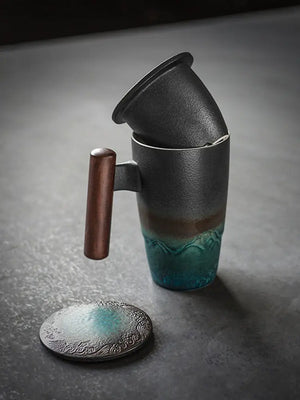 Retro Ceramic Coffee Mug Set Rieworkes