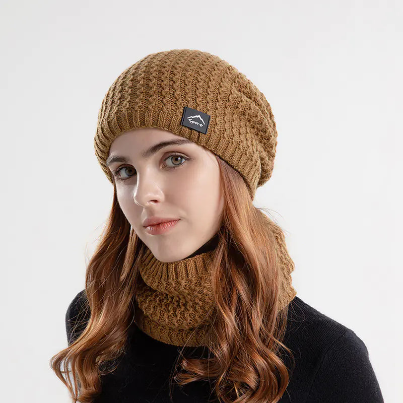 Winter Beanie and Scarf Set for Men and Women (One Set) Mimarta
