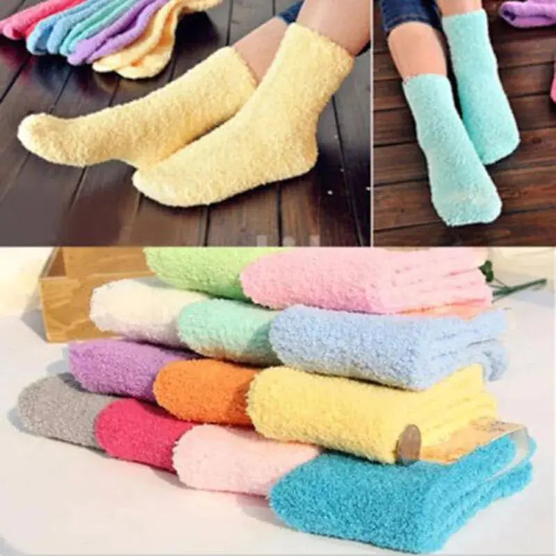 Women's Bed Socks Pure Color Rieworkes