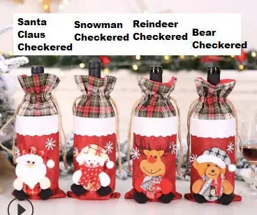 Wine Bottle Cover Christmas Decorations Rieworkes