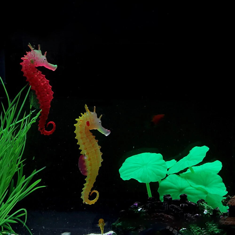 Luminous Seahorse Aquarium Decoration Rieworkes