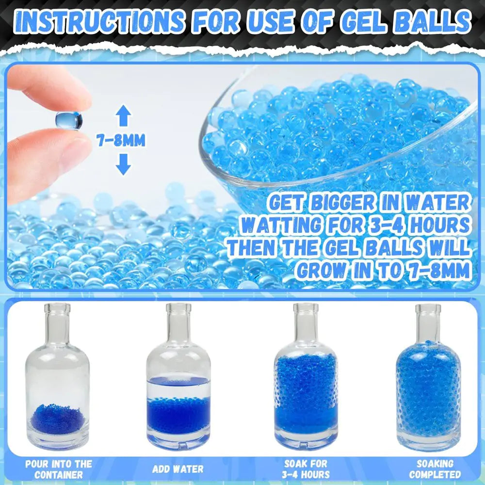 Ball Blaster Gel Shooter Gun Toy Rieworkes