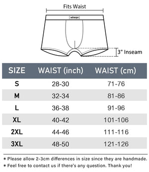 wirarpa Men's Breathable Modal Microfiber Trunks Underwear Covered Band Multipack 1402-4p-solid Color Medium Rieworkes
