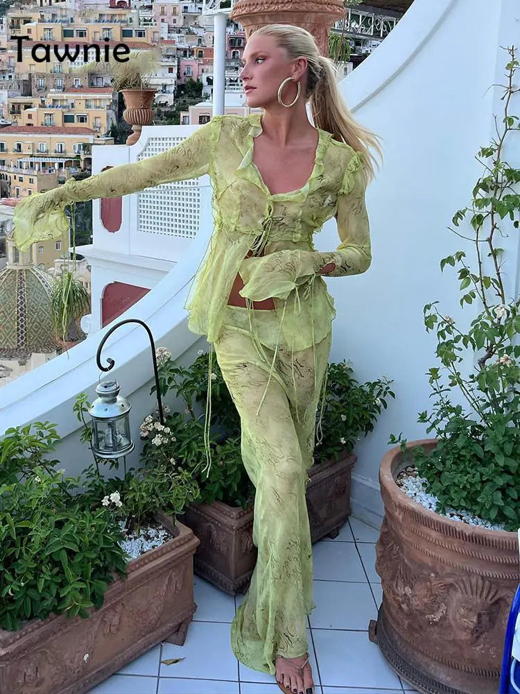 See Through Dress Sets Rieworkes
