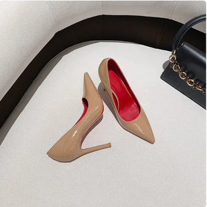 Red Bottom Pointed Heels - Women's Sexy Party Shoes Rieworkes