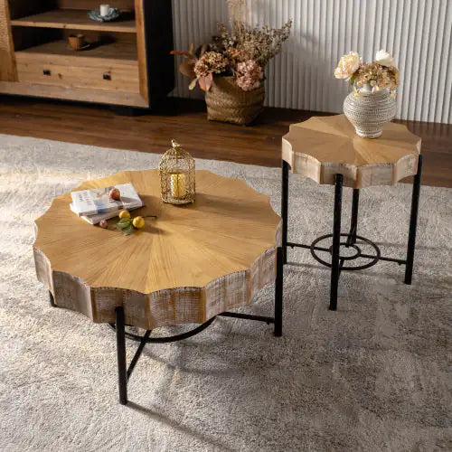 Cedar Coffee Table Set - 2 Piece Set Rieworkes